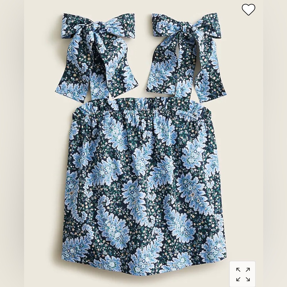 J. Crew Collection tie-shoulder tank in Ratti Pacific paisley, size small